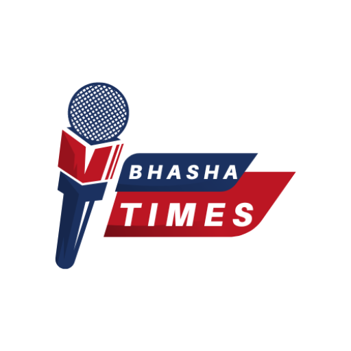 The dynamic Bhasha Times logo is a dependable source for timely and varied information, portraying the news with its clean style and modern font.